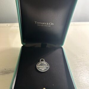 Tiffany & Co. Round Charm Pendant in Sterling Silver